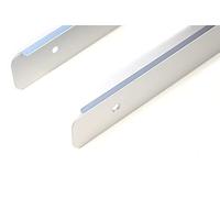 Profilé de finition - Leiste de finition R+L - Rails d'angle - Rail latéral - Plan de travail ALU 28 mm