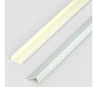 Profilé de Finition pour Moquette et Sol, Bande de Transition en PVC pour sols en Bois/carrelage/stratifié/parquet, moulure de Protection d'angle en L Aspect Bois (Gris, 90 * 2 * 0,4 cm)