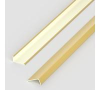 Profilé de Finition pour Moquette et Sol, Bande de Transition en PVC pour sols en Bois/carrelage/stratifié/parquet, moulure de Protection d'angle en L Imitation Bois (Jaune, 90 * 2 * 0,8 cm)