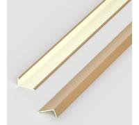 Profilé de Finition pour Moquette et Sol, Bande de Transition en PVC pour sols en Bois/carrelage/stratifié/parquet, moulure de Protection d'angle en L Aspect Bois (chêne, 90 * 2,5 * 1,2 cm)