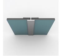 Profilé de jonction en Aluminium Finition Anodisé Brillant pour Panneaux Muraux - 20x5x2100 mm