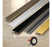 Profilé De Jonction T Design - 270cm Barre De Seuil for Séparation Cuisine Ouverte Salon - Raccord Esthétique Parquet/Carrelage - Mat(Gray,3pcs*90 * 2cm)