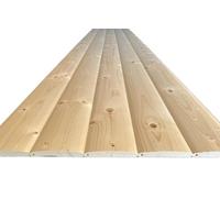 Profilé de maison en blocs, planches profilées en bois profilé de façade semi-circulaire 22 mm x 13,6 cm, longueur : 200 cm, 2 m, 1 pièce