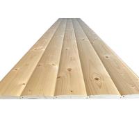 Profilé de maison en blocs, planches profilées en bois profilé de façade semi-circulaire 22 mm x 13,6 cm, longueur : 200 cm, 2 m, 11 pièces