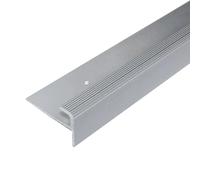 Profilé de nez de marche en forme de F en aluminium - profilé d'insertion 250 cm