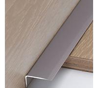 Profilé de Nez de Marche, Protection de Nez de Marche, profilé de Transition pour sols Vinyle, Bois, stratifié, Barre de moulure métallique en L de 35 mm de Large, Rouge, Blanc, Or, Noir (G)