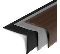 Profilé de nez de marche Toronto Profilé PVC de nez de marche en L 40x25 mm noir Longueur : 120 cm