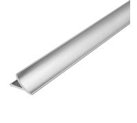 Profilé de raccordement mural en aluminium argent mat (8 mm, 250 cm)