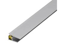 Profilé de raccordement mural en aluminium CLIP argent mat (L= 100 cm)