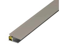 Profilé de raccordement mural en aluminium CLIP titane mat (L= 270 cm)