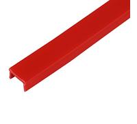 Profilé de recouvrement, 11,5 x 7,5 x 2 m, en plastique PP, rouge, type B, 10, utilisable, dimensions de la grille 40/45 mm