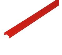 Profilé de recouvrement - 8,8 x 3,9 x 2 m - En plastique PP - Rouge - RAL 3020 - Type B - Utilisable - Dimensions de la grille : 30 mm
