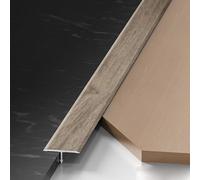 Profilé De Seuil De Porte En T En Aluminium, Bande De Transition Sol, Joint De Seuil De Porte, Pour Carrelage, Bois, Stratifié, L 90 Cm (2.9in)(Light wood color,3.3cm)
