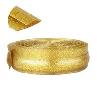 Profilé de seuil de sol auto-adhésif - Protection de bord en PVC imperméable, longueur 1 à 20 m, largeur 3,2 cm for une décoration intérieure sécurisée(Gold,L12m)