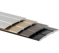 Profilé de transition Aluminium 38 mm Pré-percé Inox mat