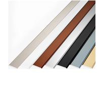 Profilé de Transition auto-adhésive, Profilé de Transition Plate, Etanche, pour Transitions de Sol entre Seuils Carrelages Sols Bois Tapis(Silver,3.3cm x 90cm)