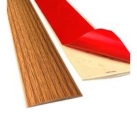 Profilé de transition autocollant en vinyle - 200 x 5 cm - Rail de transition de sol stratifié pour sols stratifiés et parquets - Barre de protection pour sol, fentes et bord, seuil de porte (B)