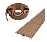 Profilé de transition autocollant T 5x300cm PVC cache plat pour seuils de porte et sols de raccordement carreaux de sol stratifié chêne jaune 5cmx3m