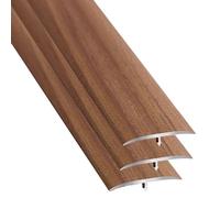 Profilé de transition en 3 parties aspect bois, profil de seuil de porte en aluminium, joint plat étanche en forme de T, joint plat pour sol stratifié pour fermer les joints de sol (style G)