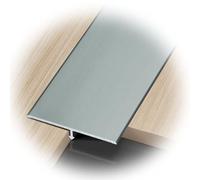 Profilé De Transition En Aluminium, Bande De Recouvrement Pour Sol Portes, Rail De Transition Anodisé, Largeur 15/20/25/30/40/50/60mm(Gray,25mm/0.98in)