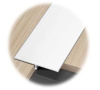 Profilé De Transition En Aluminium, Bande De Recouvrement Pour Sol Portes, Rail De Transition Anodisé, Largeur 15/20/25/30/40/50/60mm(White,25mm/0.98in)