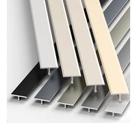 Profilé De Transition En Aluminium En Forme De T Pour Revêtements De Sol - Barres De Transition De Seuil De Porte, Stratifié Et Cache-joints | Prêt À Poser(Argent,1.5 * 300cm)