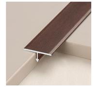 Profilé De Transition En Aluminium, Moulure En T, Bande De Recouvrement Pour Seuil De Porte Et Jointure De Lames De Stratifié Et Carrelage, Lot De 3, Barre De Seuil(Walnut,33.0mm/1.29in)