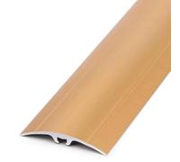 Profilé de transition en aluminium pour carrelage de sol de 5 cm de large, antidérapant, avec protection des bords et profil séparateur, facile à installer (argenté, 130 cm) - Idéal pour la maison et