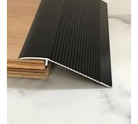 Profilé de transition en aluminium, seuil de porte de 10 cm de large pour la transition de la moquette au parquet, profil de transition pour les zones d'entrée