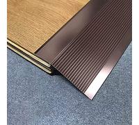 Profilé de transition en aluminium, seuil de porte de 10 cm de large pour la transition de la moquette au parquet, profil de transition pour les zones d'entrée