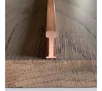 Profilé de Transition en cuivre de 5 mm en Forme de T, Cache-Joint de seuil Bois/carrelage, profilé de Bordure métallique pour sols Vinyle, parquet, s