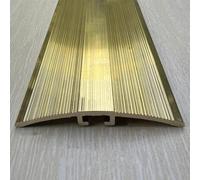 Profilé de transition en laiton brossé - 1-1,5 m - Seuil de porte doré pour des transitions fluides, antidérapant et durable (150 cm)