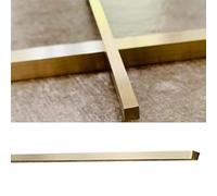 Profilé de transition en laiton brossé pour seuils de porte, bande de transition en métal massif pour carrelage et parquet, rampe de joint rectangulaire