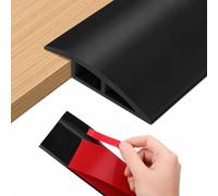 Profilé de transition en PVC autocollant - 2 m x 5 cm - Barre de seuil de porte - Compensation de hauteur 5 à 10 mm - Bande de transition pour sol stratifié, carrelage, parquet, tapis