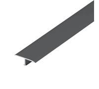 Profilé de transition en T Aluminium noir mat Profilé en T (L= 14 mm, L= 250 cm)