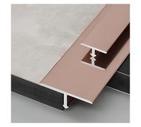 Profilé de Transition en T en Aluminium, Longueur 270 cm, Accessoire de revêtement de Sol pour Sol stratifié (Or Rose, Largeur 1,2 x Longueur 270 cm/3 x 90