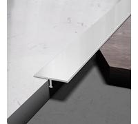 Profilé de Transition en T, profilé de Compensation, Rail de Transition en Aluminium anodisé, 3 pièces, 90 cm, profilé de Compensation Plat, Bande d'extrémité pour carrelage, stratifié, parquet (ARG