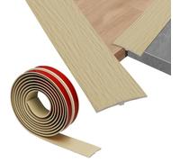 Profilé de transition en Tutamaz T, autocollant, 5 × 300 cm, pour seuil de porte, en PVC, profil de transition, autocollant, pour sols raccordés, parquets, stratifiés (érable)