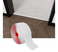 Profilé de transition épais, autocollant, pour relier les espaces du sol, seuil de tapis, carrelage (blanc-1 m)