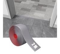 Profilé de transition épais, autocollant, pour relier les espaces du sol, seuil de tapis, carrelage (gris-2M)