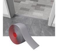 Profilé de transition épais, bande auto-adhésive de séparation pour combler les espaces dans le sol, transition de seuil pour moquette, sol en dalles (gris-1 m)