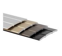 Profilé de transition KARAT 38 mm - longueur 100 cm - Barre de recouvrement pour parquet, stratifié, PVC et liège - Plinthe en aluminium - Pré-percé | auto-adhésif (Sahara, pré-percé)