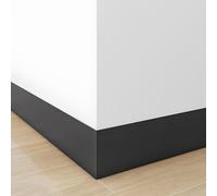 Profilé De Transition, Moulure Autocollante, Garniture Murale À Décoller Et À Coller, Pour Seuils De Porte Et Sols De Raccordement, De Carreaux De Sol Stratifié(Black,500x30cm)