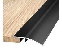 Profilé De Transition Pour Sols 90CM Réducteur De Seuil Rampes De Porte Bande De Seuil Aluminium Pour Intérieur Et Extérieur(Black)