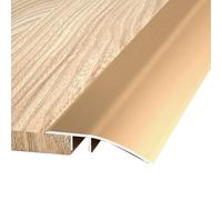 Profilé De Transition Pour Sols 90CM Réducteur De Seuil Rampes De Porte Bande De Seuil Aluminium Pour Intérieur Et Extérieur(Gold)