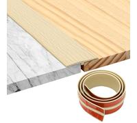 Profilé de transition, profilé en T, autocollant, pour seuil de porte, seuil de porte, bande de séparation pour seuils de porte et sols de raccordement, pour carreaux de sol stratifié, 1 m x 5 cm