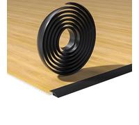 Profilé de transition rattrapage de niveau auto-adhésif en PVC de 100 cm pour sols, rampe de seuil de porte pour carrelage, moquette et stratifié(Black,3x100cm)