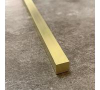 Profilé de transition rectangulaire en laiton brossé massif pour seuils en bois et métal - Profil de transition pour sols et cadres de porte - 5 x 8 mm