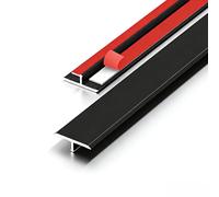 Profilé de Transition Sol en Aluminium T, Barre de Seuil 50cm-150cm Anodisée, Moulure de Sol pour Carrelage et Parquet, Finition Élegante et Installation Facile(Black,4cm*90cm)