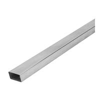 Profilé de tube rectangulaire en aluminium, tuyau carré en alliage d'aluminium 6063, longueur 245 mm 500 mm, tube droit creux en aluminium(245X15X30X2MM)